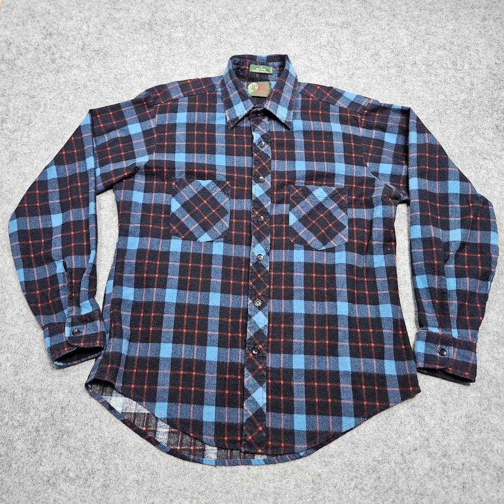 Vintage Timber Top Flannel‎ Logger Shirt Men's Large Button Lumberjack